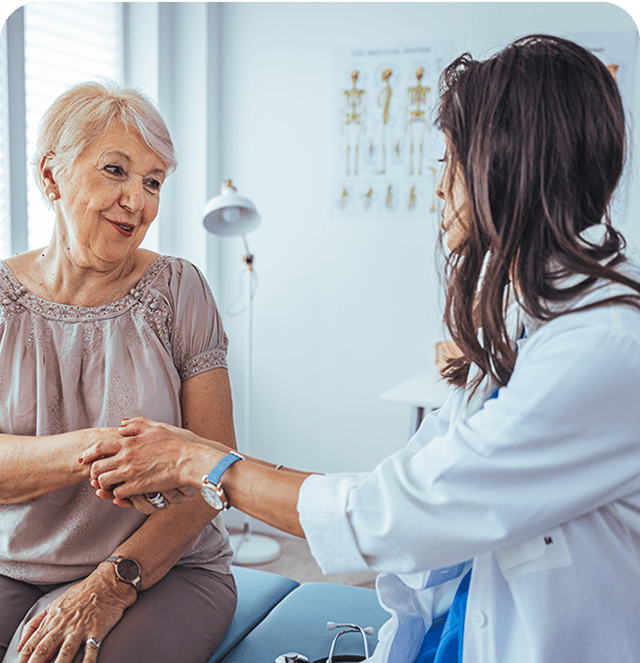Consulta médica com paciente